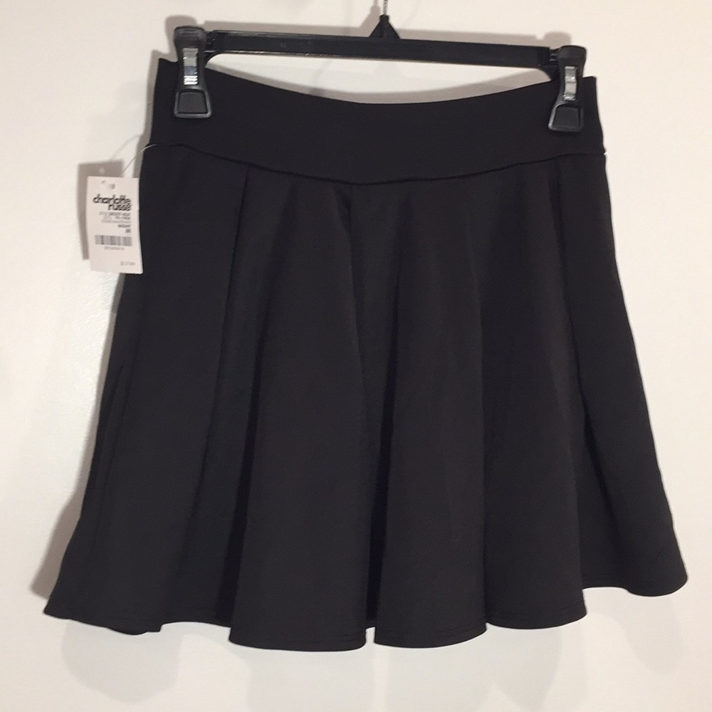 NWT Charlotte Russe Black Skirt